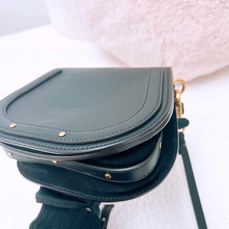 Chloe nile 小號黑色圓環包-4