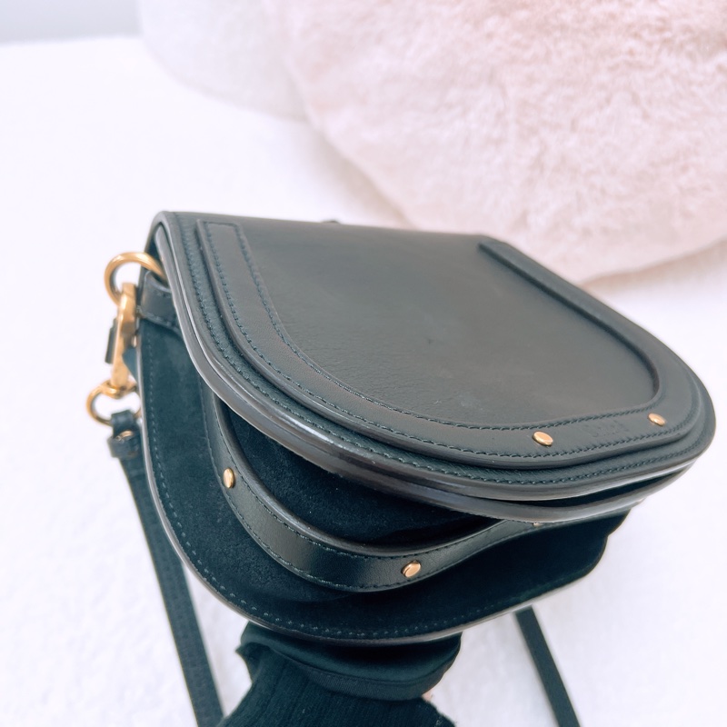 Chloe nile 小號黑色圓環包-5