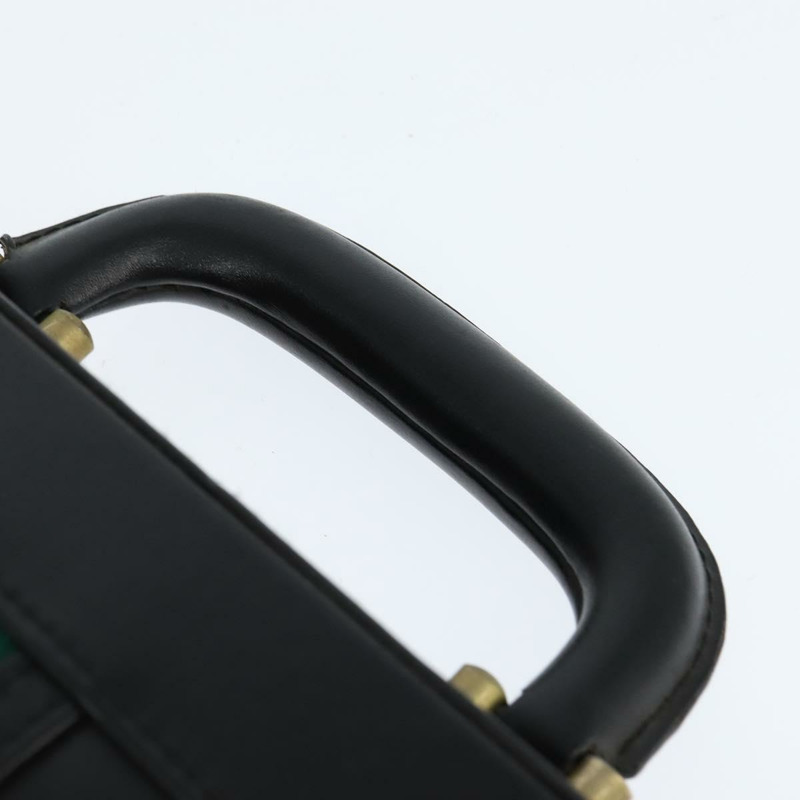 【日本直送】GUCCI Web Sherry Line 公事包手提包 皮革 黑色 金色 正品 150578-7