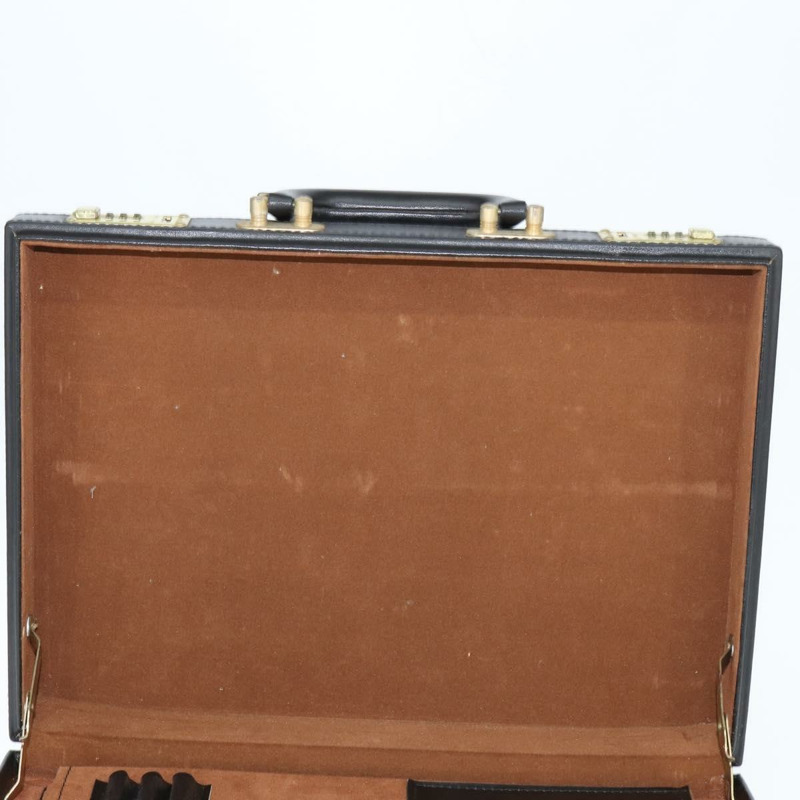 【日本直送】GUCCI Web Sherry Line 公事包手提包 皮革 黑色 金色 正品 150578-19