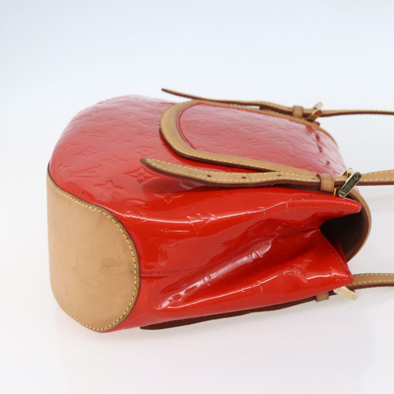 【日本直送】路易威登 Monogram Vernis Biscayne Bay GM 手袋 紅色 M91287 LV Auth 150582-3