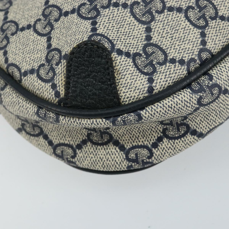 【日本直送】GUCCI GG Supreme Sherry Line 單肩包 PVC 海軍藍/紅色 89 02 066 正品 150546-10