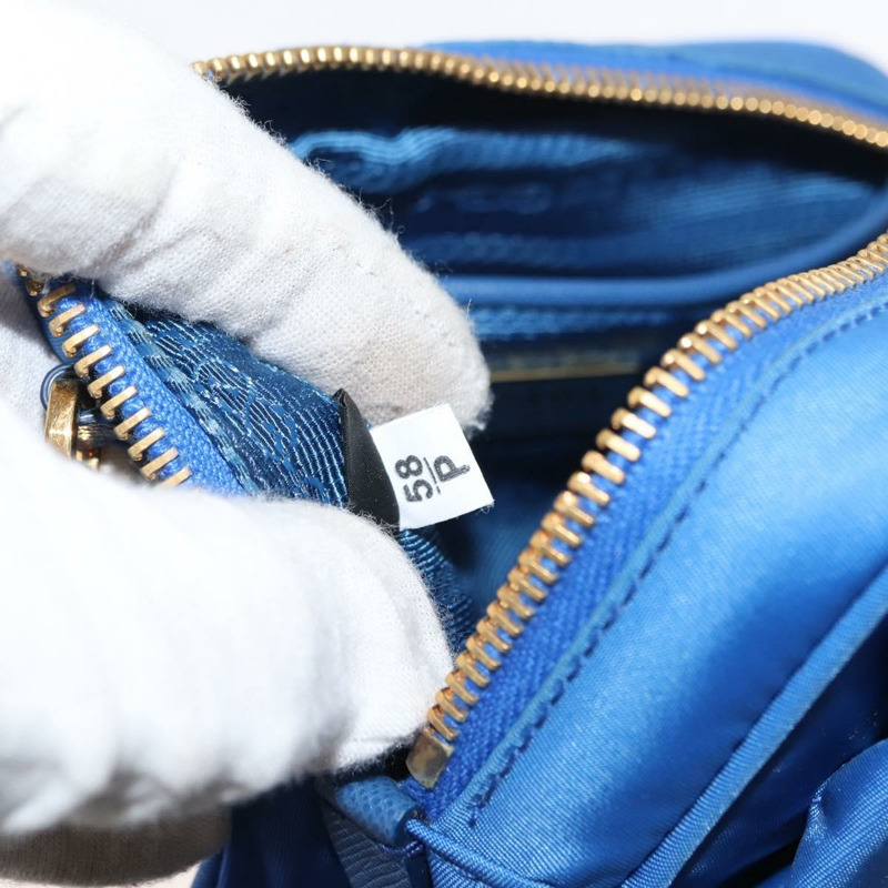 【日本直送】PRADA 尼龍藍金肩包 正品 150608-20