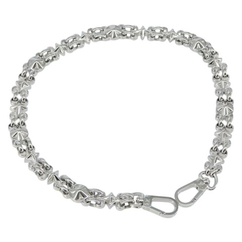 路易威登金屬鏈條肩帶，23.6英寸，銀色，LV正品，貨號150645