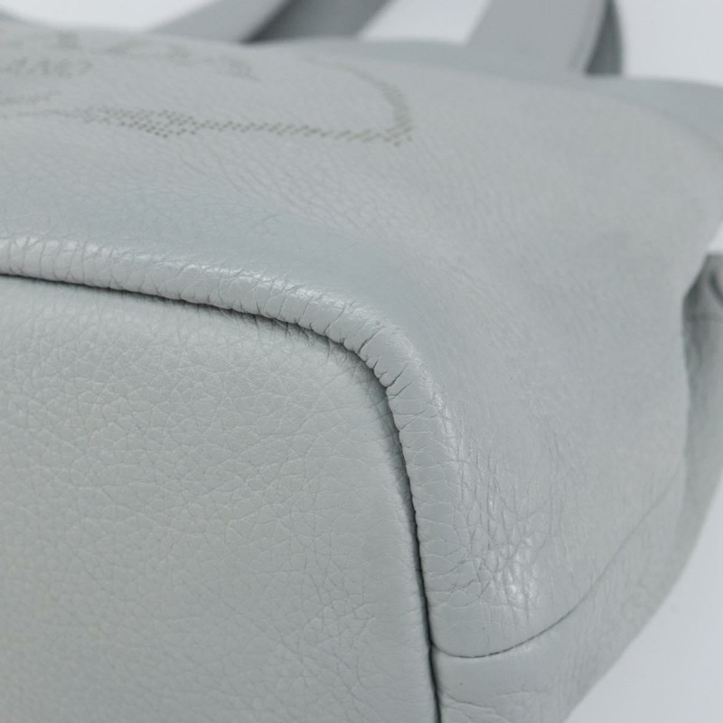 【日本直送】PRADA 小號托特包 沖孔皮革 灰色 金色 正品 bs30580-9