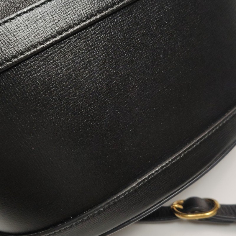 Gucci 1955小號牛皮純色馬銜扣水桶包斜挎包單肩包-16