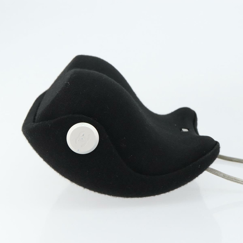 【日本直送】香奈兒 腰包 單肩包 棉質 黑色 CC Auth bs30491-3