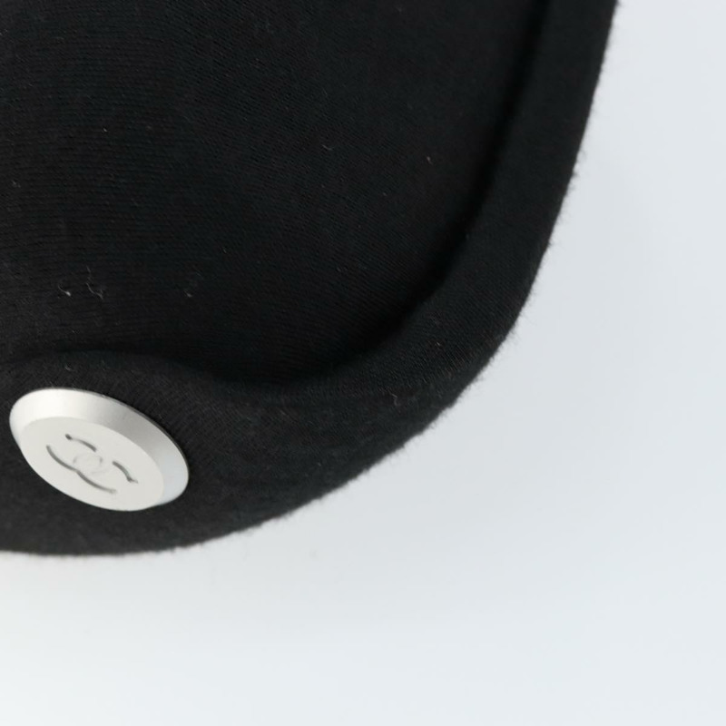 【日本直送】香奈兒 腰包 單肩包 棉質 黑色 CC Auth bs30491-10