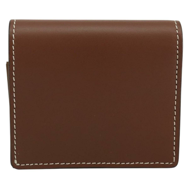 【日本直送】BURBERRY Nova 格紋雙折皮夾 皮革 棕色 金色 正品 143410-2