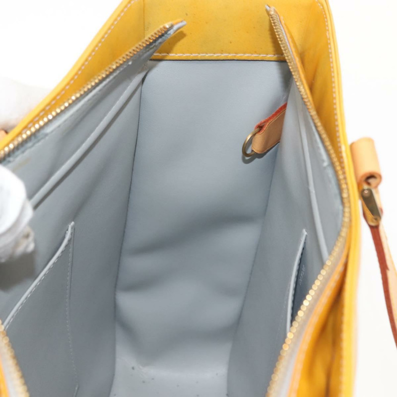 【日本直送】路易威登 Monogram Vernis Columbus 手提包 灰色 M91028 LV Auth hk3200-19