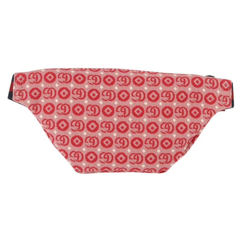 【日本直送】GUCCI Sherry Line 斜背包 帆布皮革 紅色 銀色 502095 正品 BA7468-2