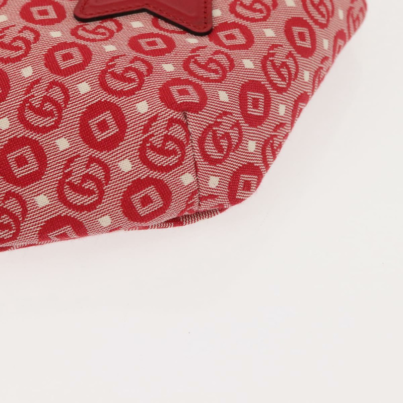 【日本直送】GUCCI Sherry Line 斜背包 帆布皮革 紅色 銀色 502095 正品 BA7468-9