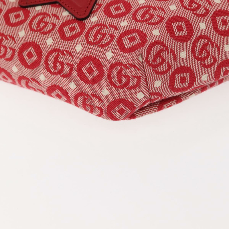 【日本直送】GUCCI Sherry Line 斜背包 帆布皮革 紅色 銀色 502095 正品 BA7468-10