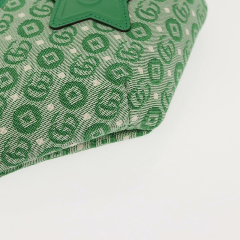 【日本直送】GUCCI 帆布皮革斜背包 綠色銀色 502095 正品 BA7469-9