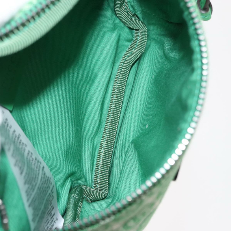 【日本直送】GUCCI 帆布皮革斜背包 綠色銀色 502095 正品 BA7469-16