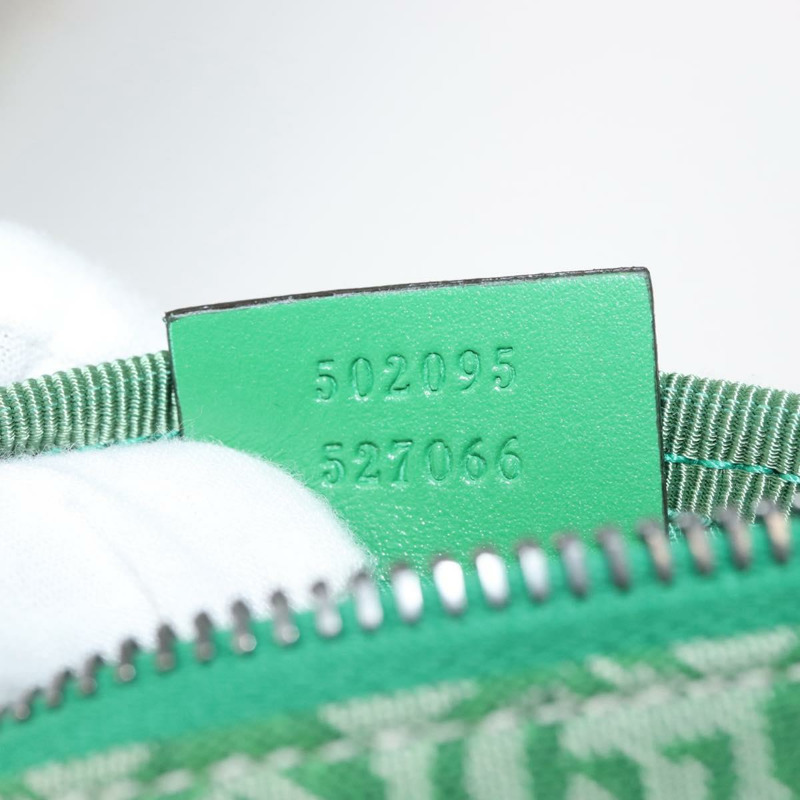 【日本直送】GUCCI 帆布皮革斜背包 綠色銀色 502095 正品 BA7469-19