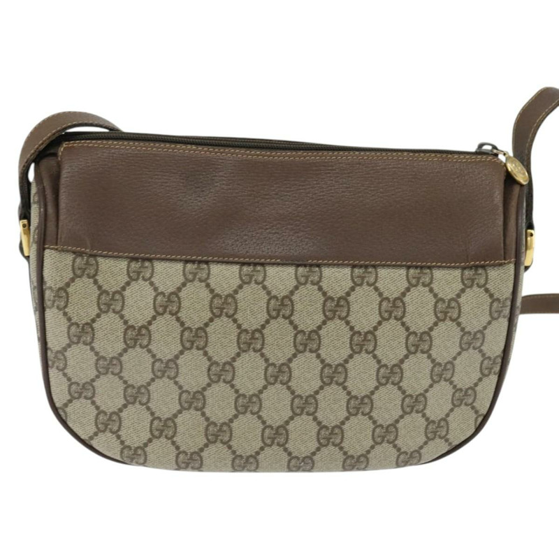 【日本直送】GUCCI GG Supreme Web Sherry Line 手提包 PVC 米色 金色 001 58 0918 正品 BA7459-2