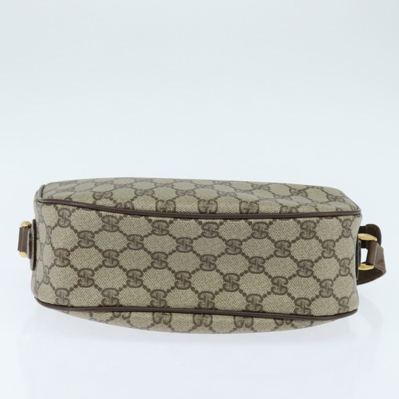 【日本直送】GUCCI GG Supreme Web Sherry Line 手提包 PVC 米色 金色 001 58 0918 正品 BA7459-8