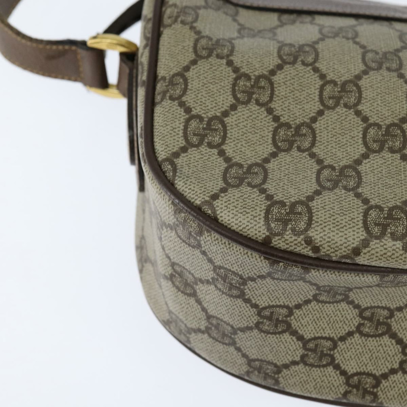 【日本直送】GUCCI GG Supreme Web Sherry Line 手提包 PVC 米色 金色 001 58 0918 正品 BA7459-11