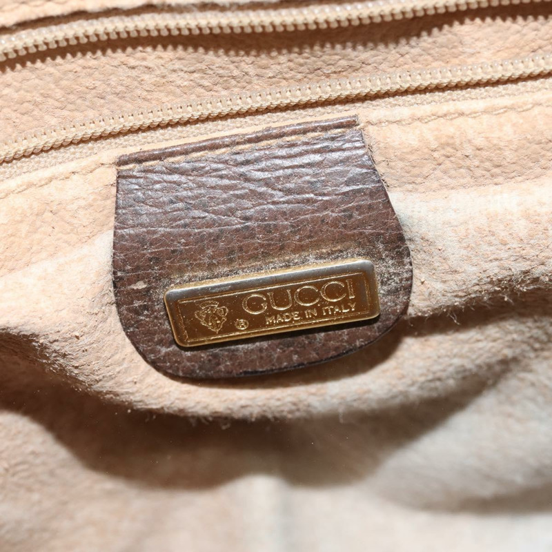 【日本直送】GUCCI GG Supreme Web Sherry Line 手提包 PVC 米色 金色 001 58 0918 正品 BA7459-14