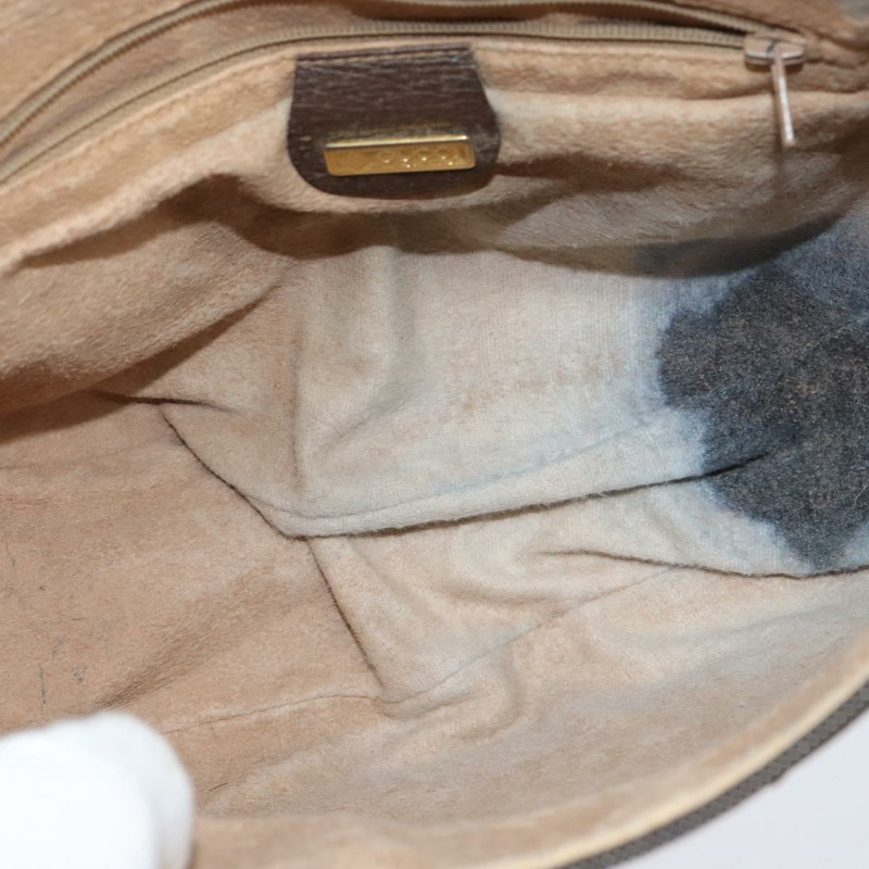 【日本直送】GUCCI GG Supreme Web Sherry Line 手提包 PVC 米色 金色 001 58 0918 正品 BA7459-15