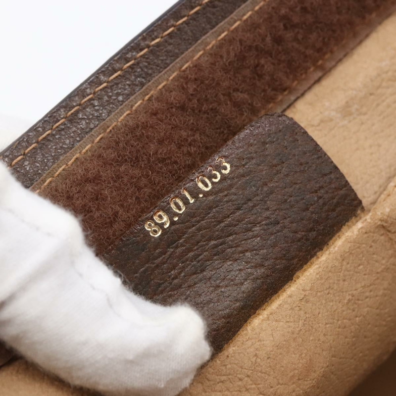 【日本直送】GUCCI GG Supreme Web Sherry Line 手拿包 PVC 米色 金色 89 01 033 正品 BA7453-17