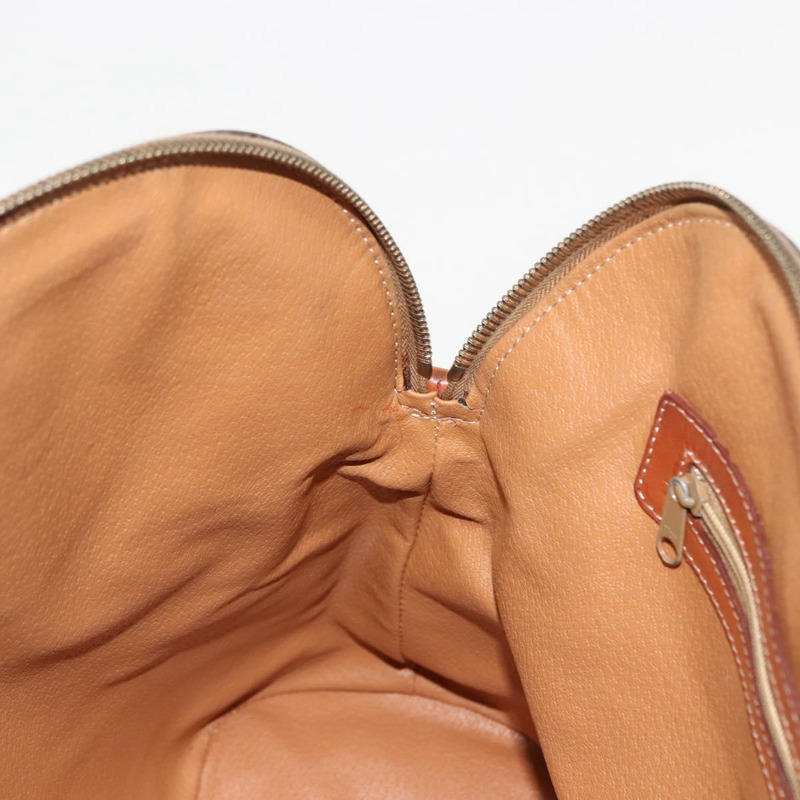 【日本直送】CELINE Macadam帆布手提包 PVC皮革 棕色 金色 正品 ki6134-18