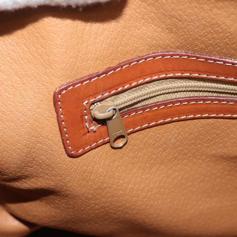 【日本直送】CELINE Macadam帆布手提包 PVC皮革 棕色 金色 正品 ki6134-19