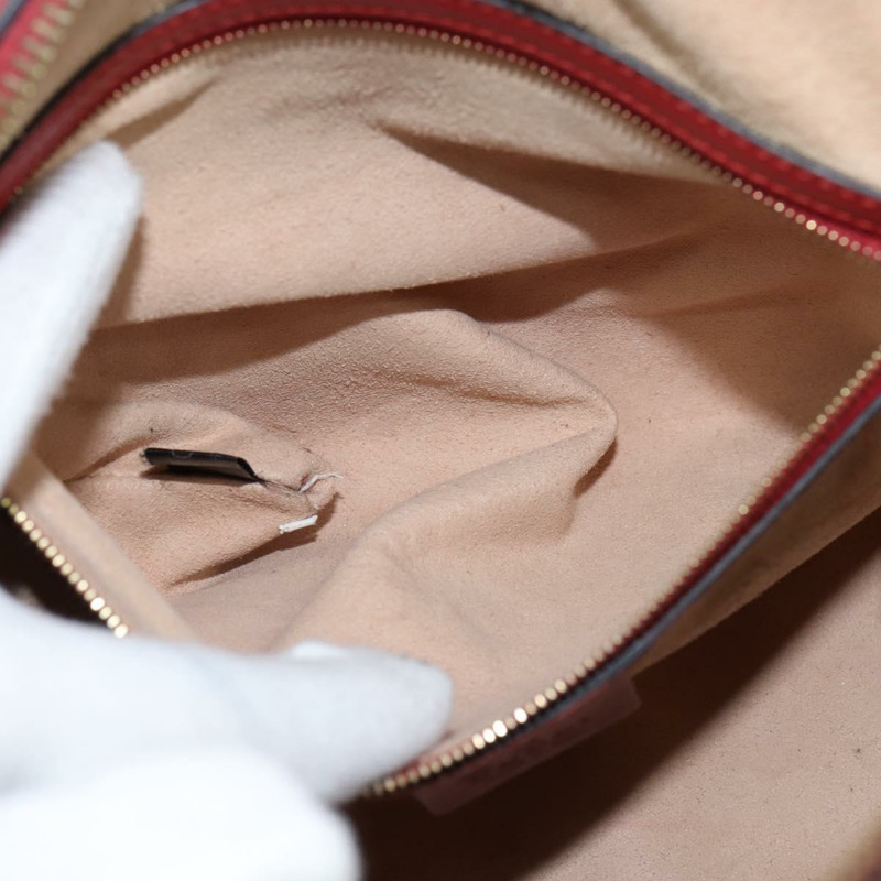 【日本直送】GUCCI GG Supreme 植物圖案手提包 PVC 兩用 米色 金色 546314 正品 150720-19