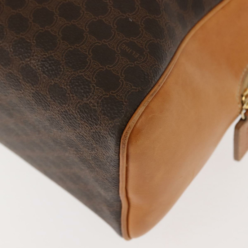 【日本直送】CELINE Macadam帆布手提包 PVC棕色金色 正品 147897-12