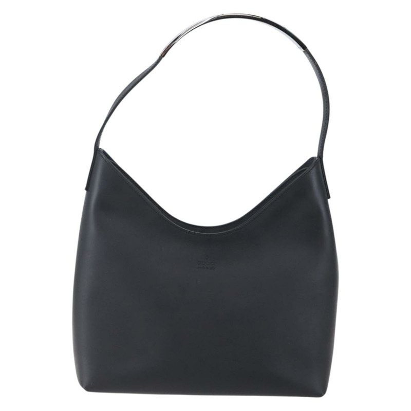 【日本直送】GUCCI 黑色皮革單肩包 001 3778 1705 正品編號 147857-1
