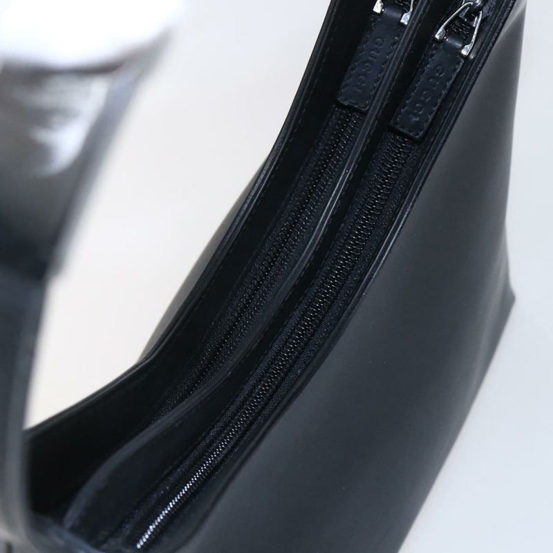 【日本直送】GUCCI 黑色皮革單肩包 001 3778 1705 正品編號 147857-5