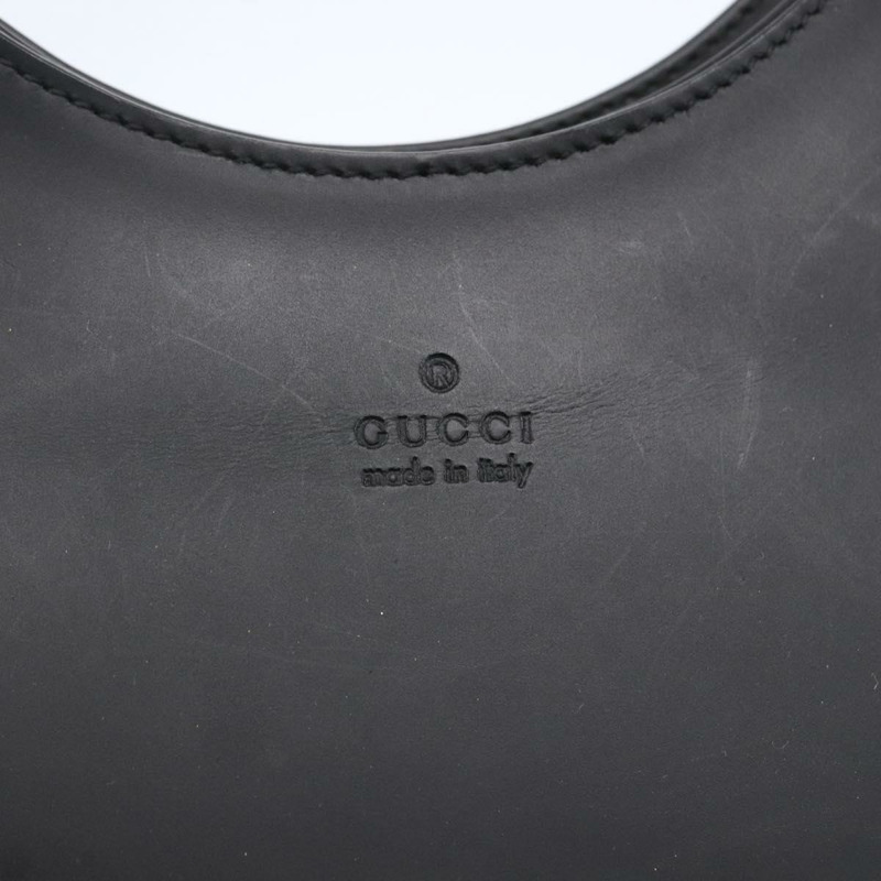 【日本直送】GUCCI 黑色皮革單肩包 001 3778 1705 正品編號 147857-13