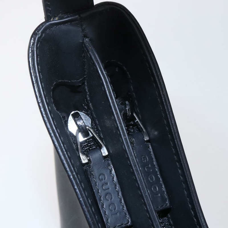 【日本直送】GUCCI 黑色皮革單肩包 001 3778 1705 正品編號 147857-15