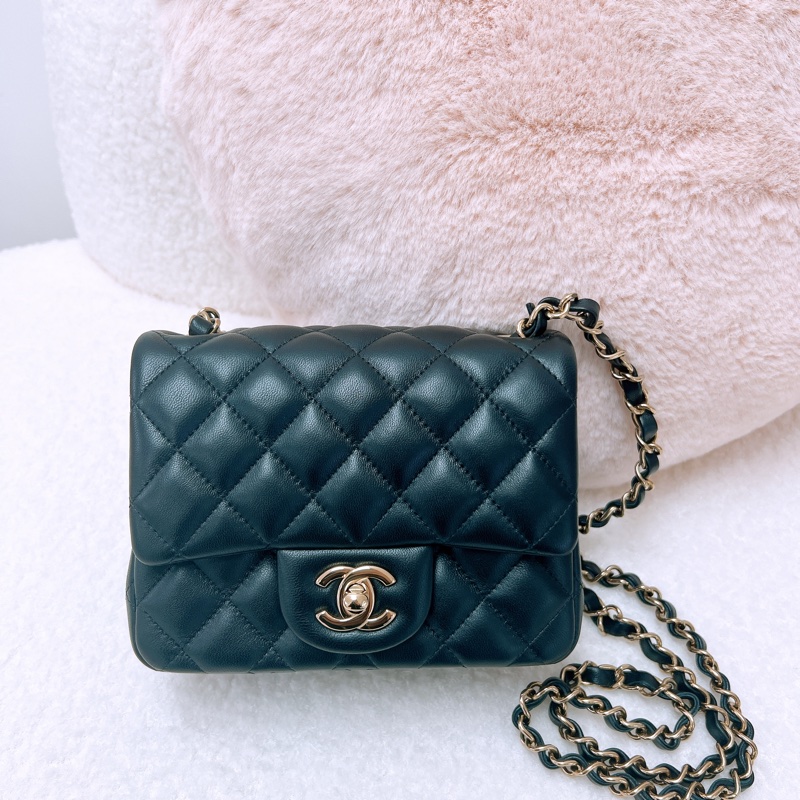 全新 Chanel 黑金方胖子 cf 17-0