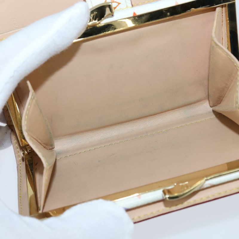 【日本直送】路易威登 多色 Porte Monnaie Viennois 皮夾白色 M92987 正品 151172-10