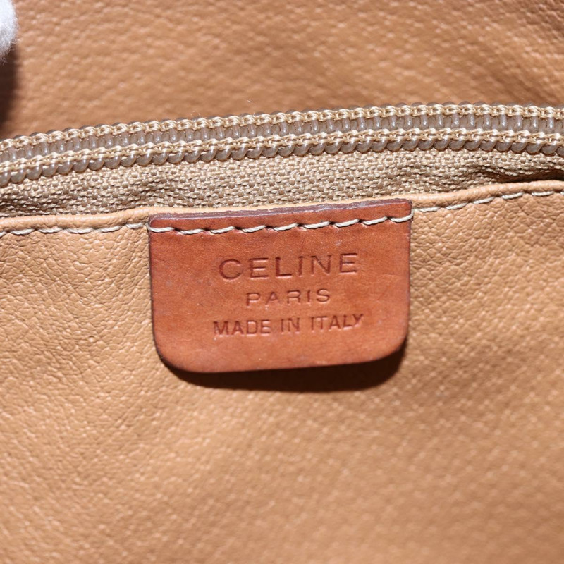 【日本直送】CELINE Macadam帆布手提包 PVC皮革 棕色 金色 正品 151049-14