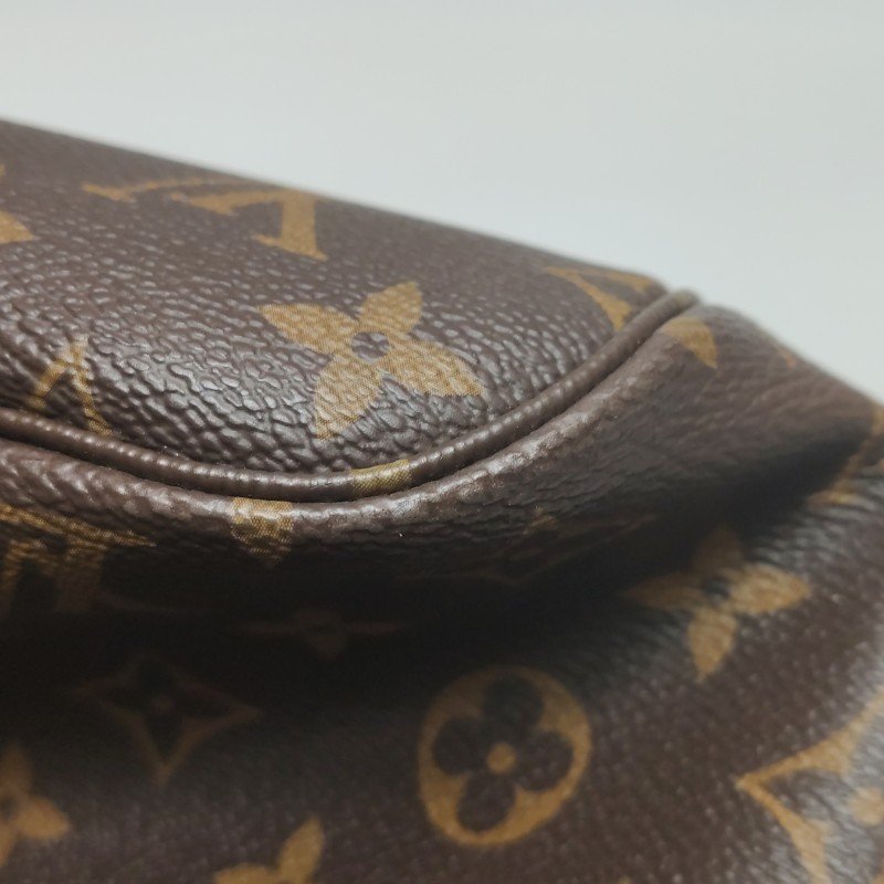 Louis Vuitton (LV) Neverfull 中號 植鞣革Monogram印花束帶子母包單肩包 芯片款-21