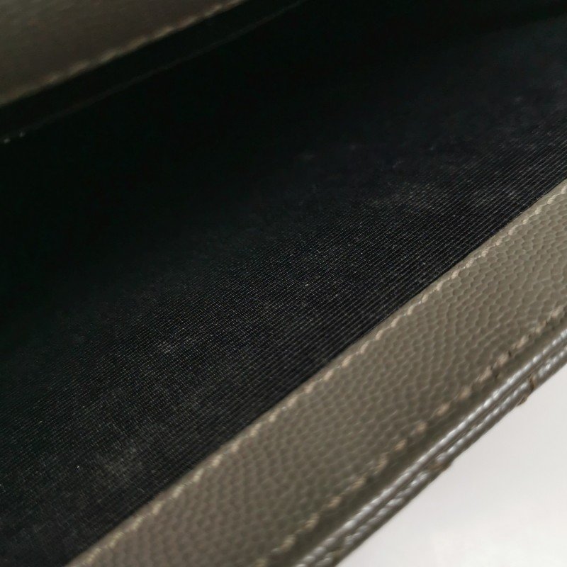 Saint Laurent Envelope大號牛皮純色絎縫YSL標誌單肩包-9