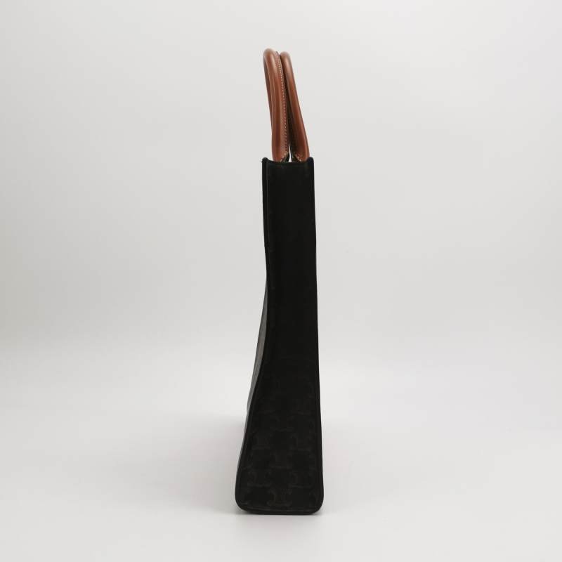 Celine Cabas小號牛皮凱旋門印花印刷Logo手提包-2