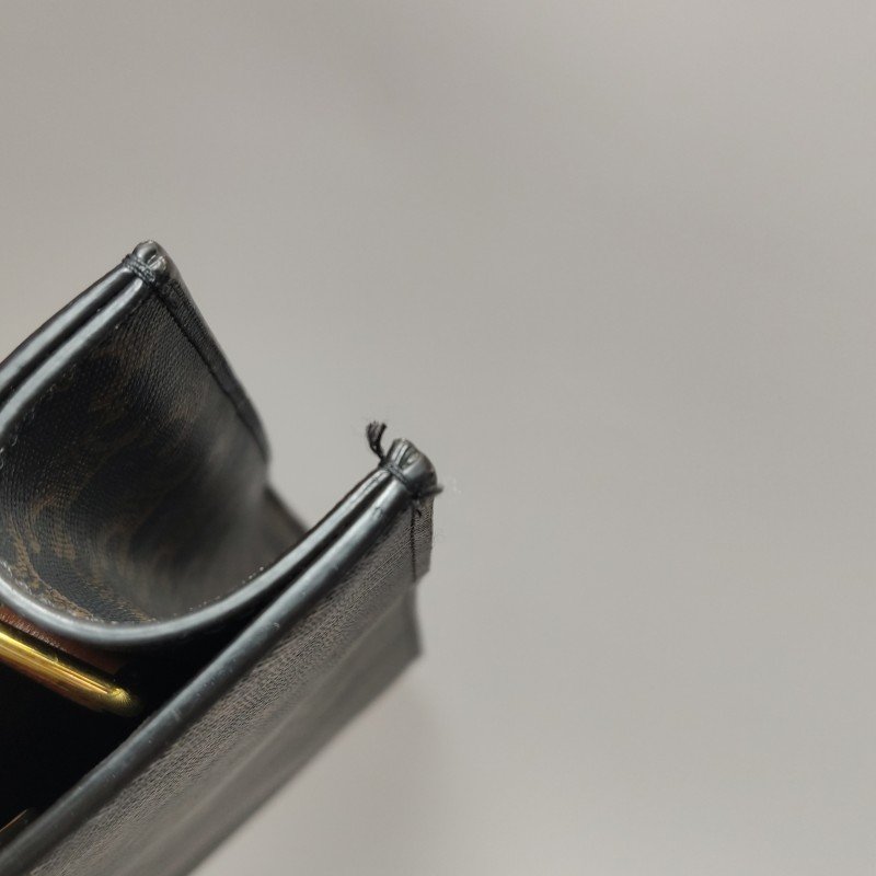 Celine Cabas小號牛皮凱旋門印花印刷Logo手提包-16