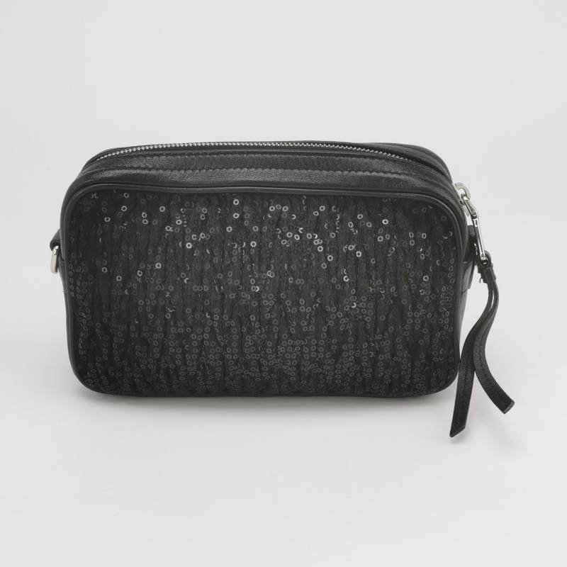 Miu Miu牛皮亮片褶皺斜挎包單肩包-4