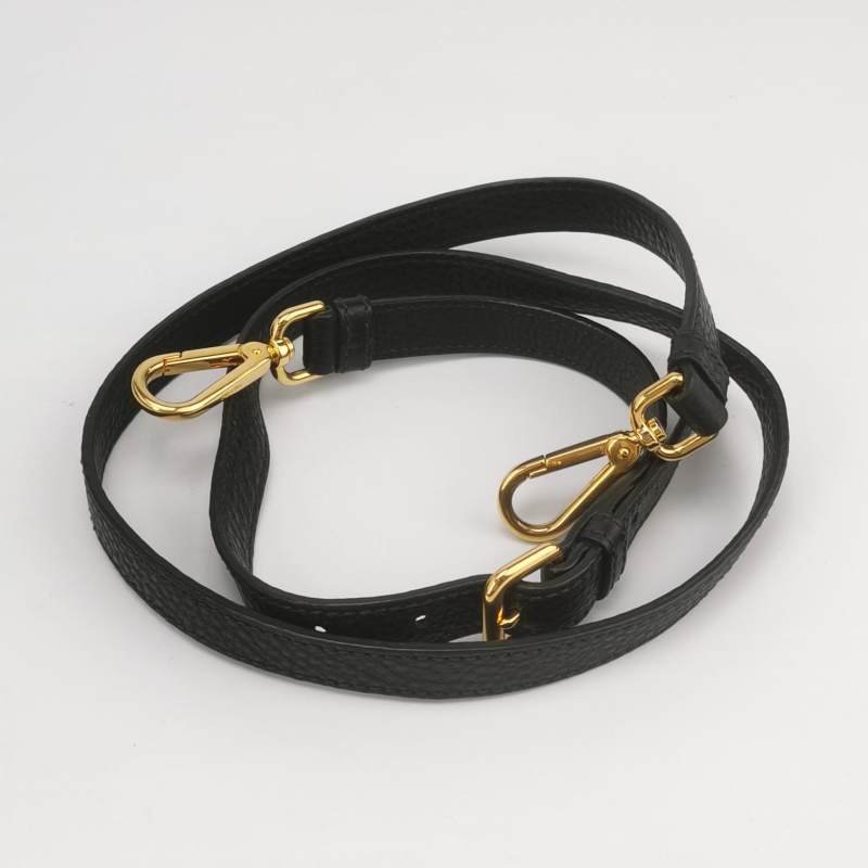 Prada 牛皮純色字母Logo三角徽標斜挎包單肩包-8