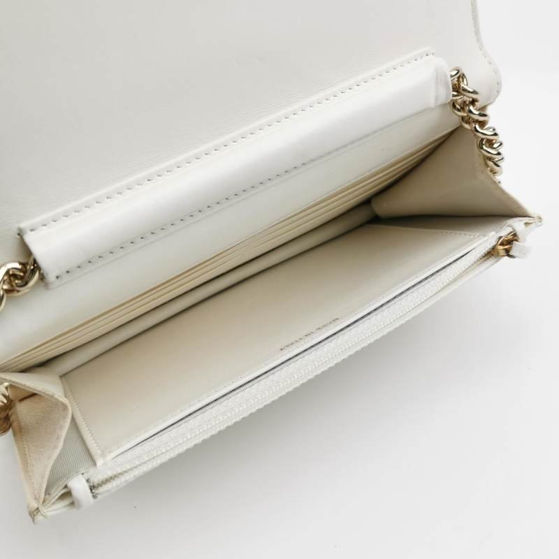 Chanel Boy Bag牛皮菱格方形雙C鎖扣WOC斜挎包單肩包-6