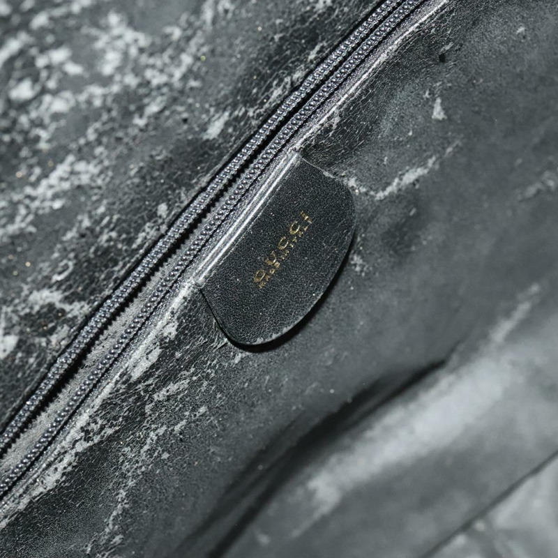 【日本直送】GUCCI 竹節手提包 皮革 兩用 黑色 金色 001 1781 1577 0 Auth 137281-18