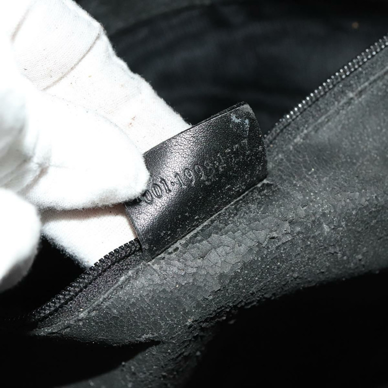 【日本直送】GUCCI 竹節肩背包 皮革 兩用 黑色 金色 001 1998 1577 正品 139142-11