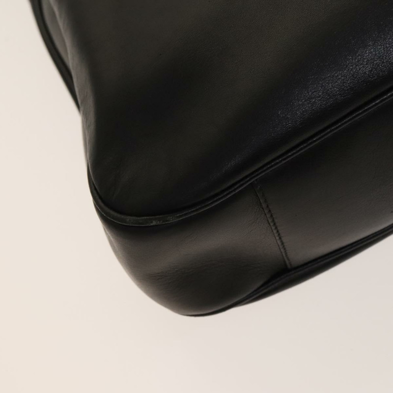 【日本直送】GUCCI 竹節肩背包 皮革 兩用 黑色 金色 001 1998 1577 正品 139142-15