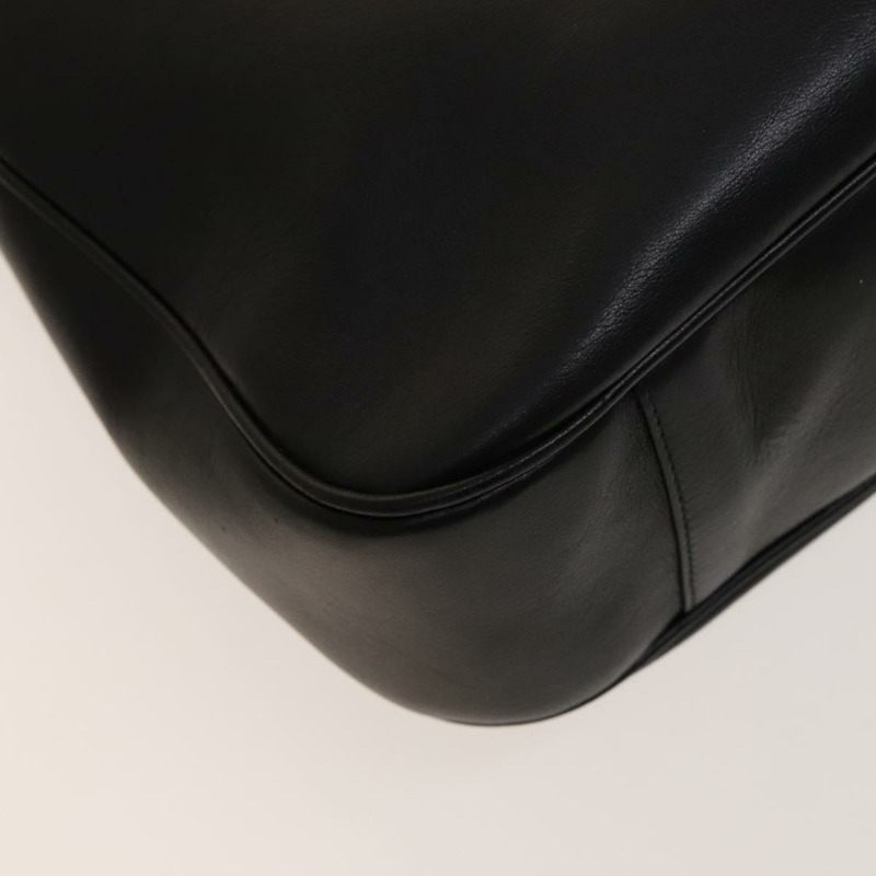 【日本直送】GUCCI 竹節肩背包 皮革 兩用 黑色 金色 001 1998 1577 正品 139142-17