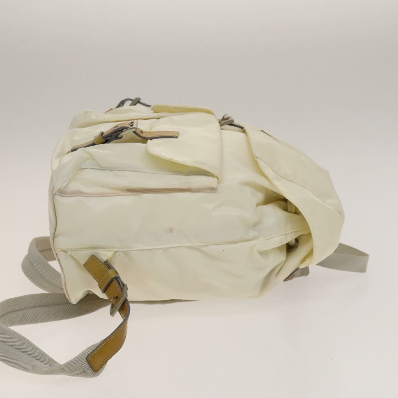 【日本直送】PRADA 雙肩包 尼龍 白色 銀色 正品 138353-2