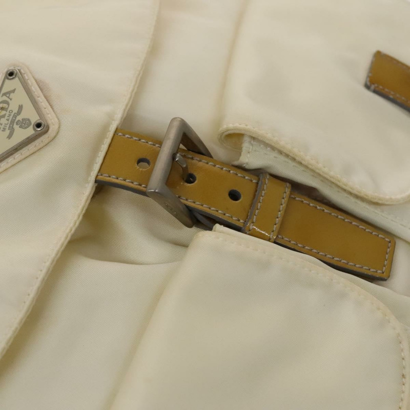 【日本直送】PRADA 雙肩包 尼龍 白色 銀色 正品 138353-19